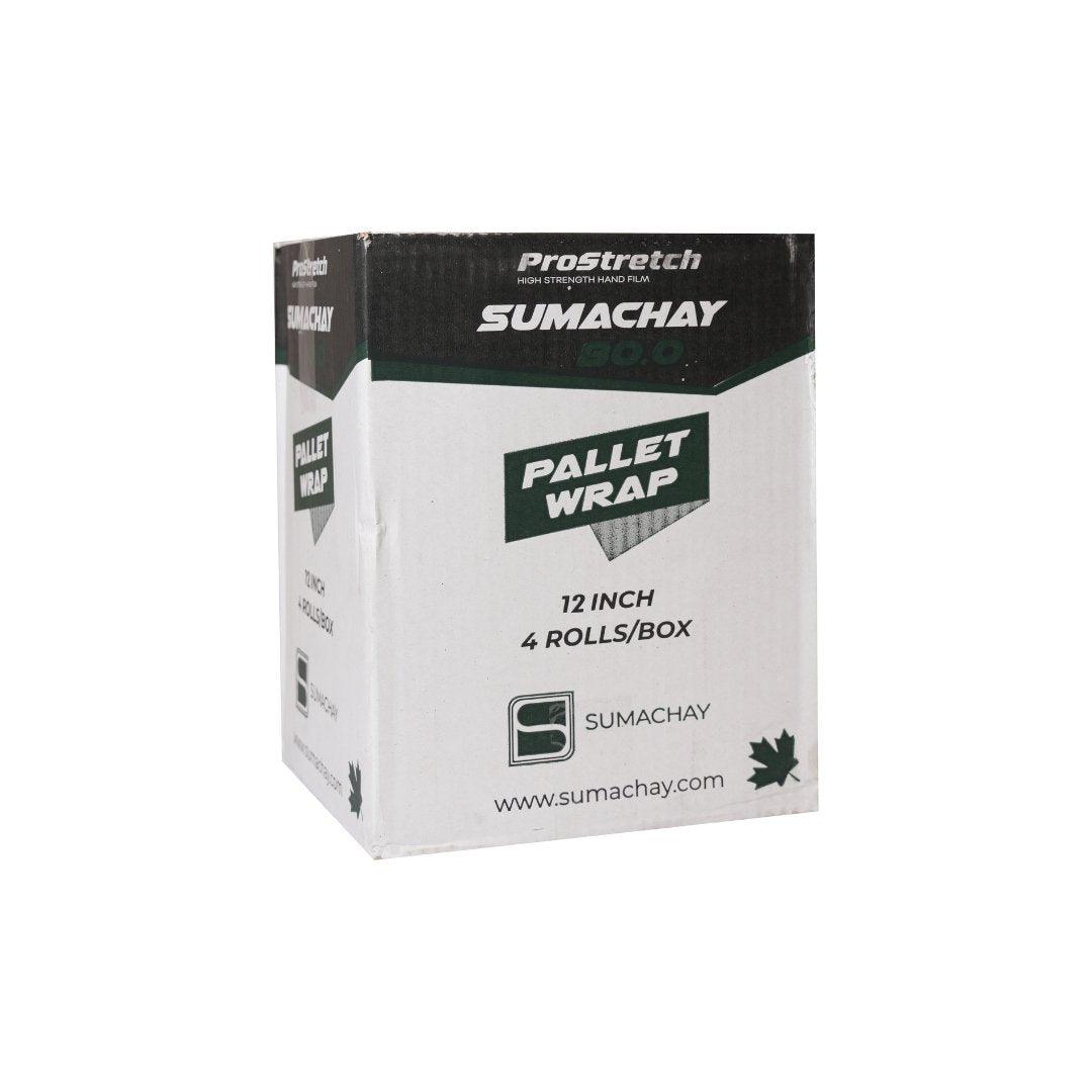 Sumachay 12 Inch Stretch Wrap 80 Gauge Thickness - 1500 feet length - Sumachay LiftsPallet WrapSumachay Lifts