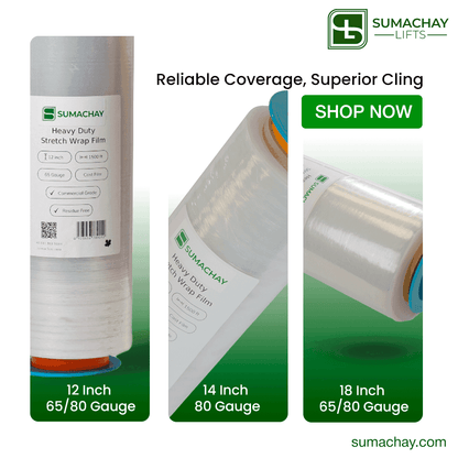 ProStretch 18 Inch Stretch Wrap 80 Gauge - 1500 Feet Length - Sumachay
